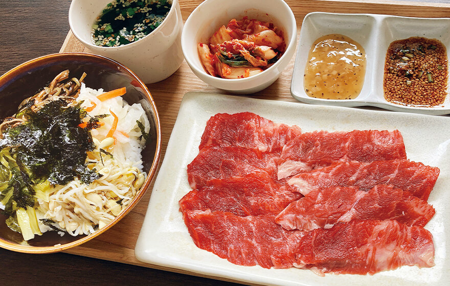 焼肉カルビビビンバセット